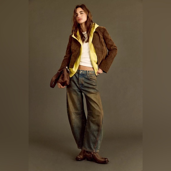 NWT* - We The Free Barrel Jeans - Mid Rise - Lost In The Desert - Size 32 - Picture 8 of 16